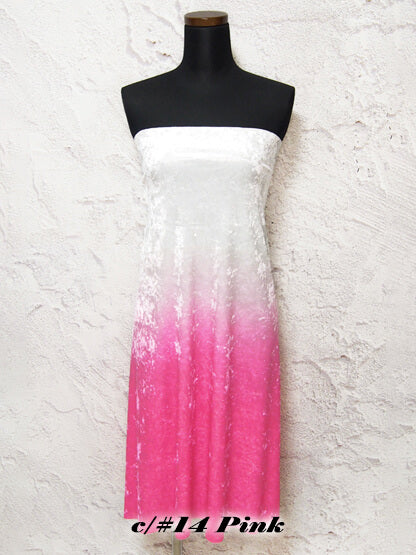 MB2-1396-2 ノーマルグラデーションパネル 2wayクラッシュベロア(白→カラー)60番~120番色