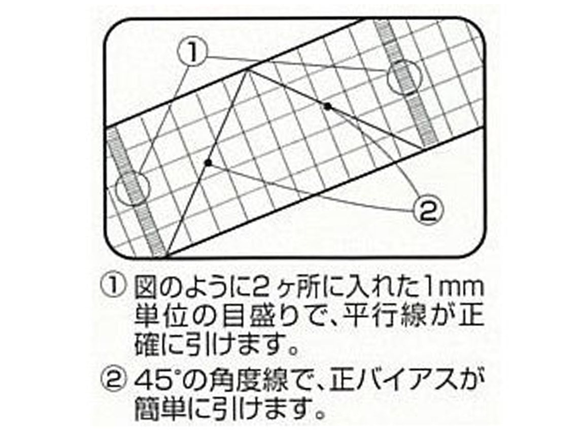 MB2-25016 Clover 方眼定規30cm