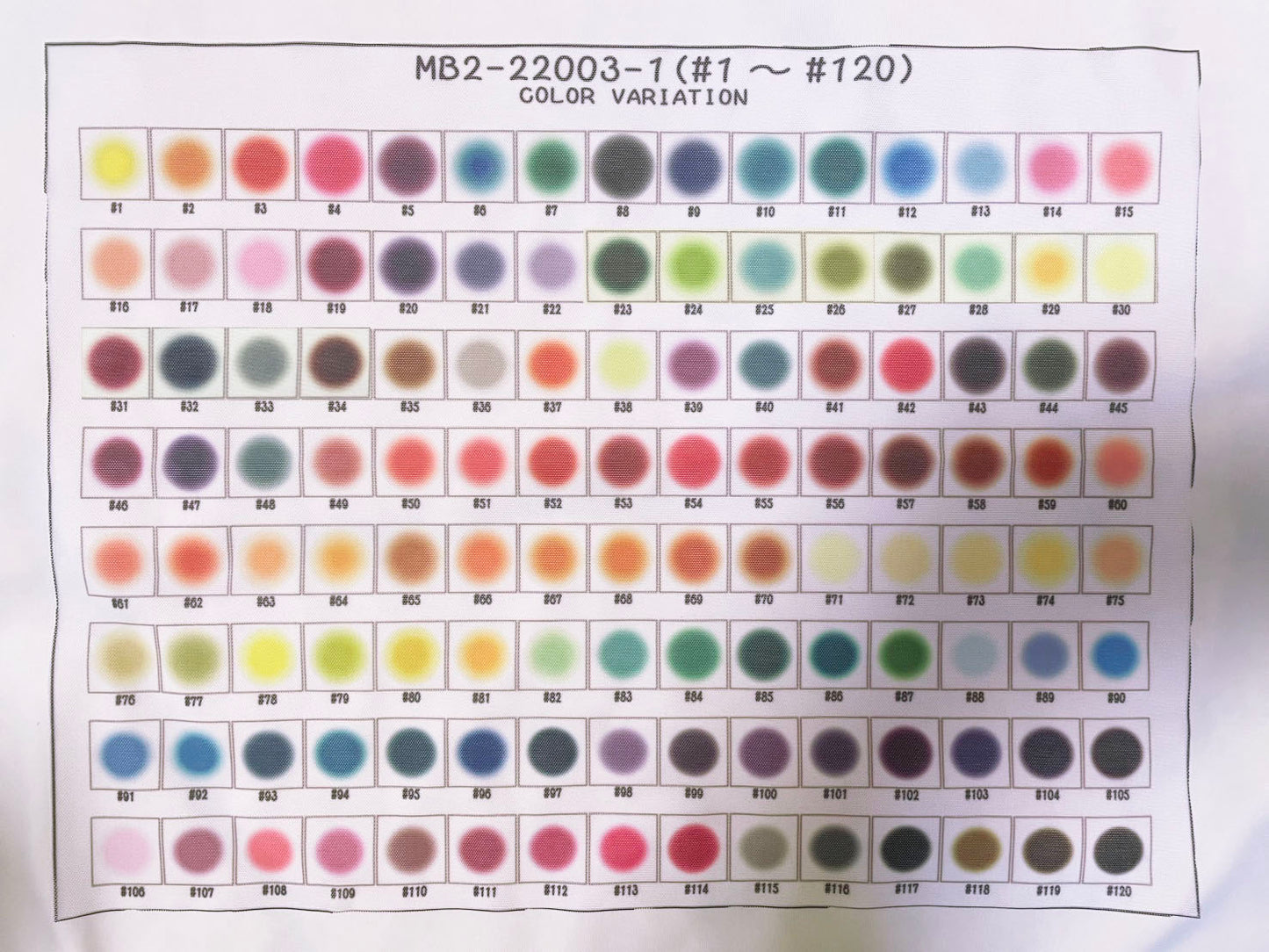 MB2-161_22003　円形ｸﾞﾗﾃﾞｰｼｮﾝﾊﾟﾈﾙｻﾝﾌﾟﾙ 帳