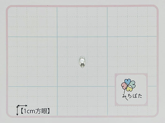MB2-25048 P3223 ダイヤ石 12×6mm_クリスタル