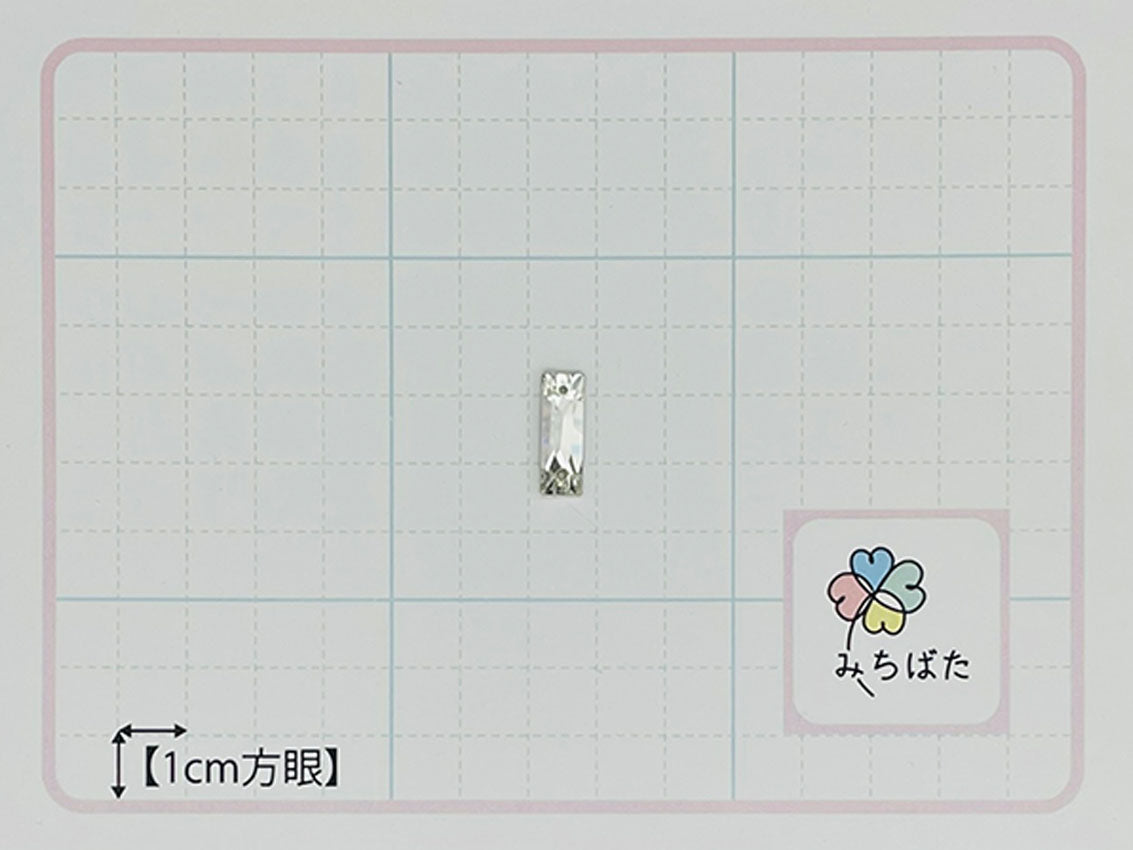 MB2-25046　P3225 ﾀﾞｲﾔ石 18×6mm_ｸﾘｽﾀﾙ